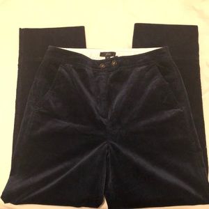 J Crew Stove Pipe Navy Corduroy Pants AB653